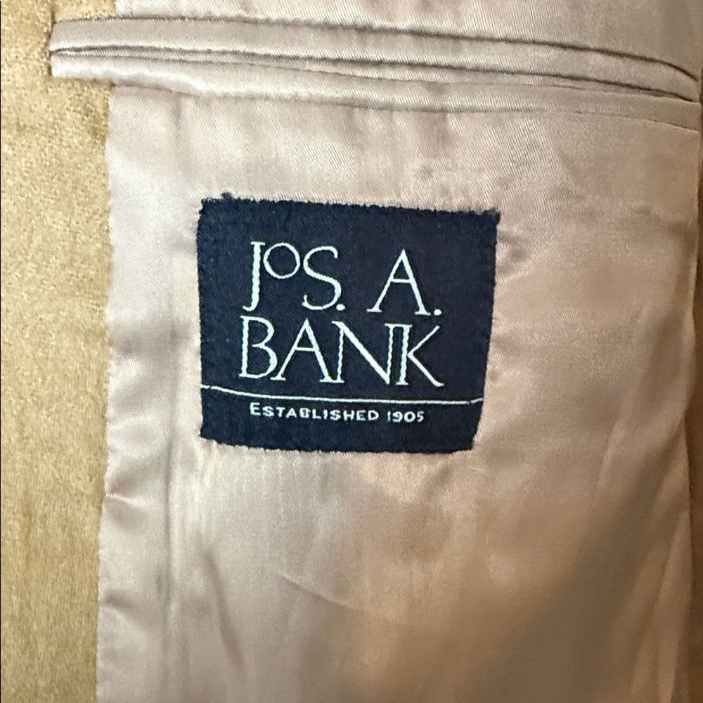 Jos. A. Bank 100% Cashmere Classic Tan Blazer 48R - Picture 2 of 12